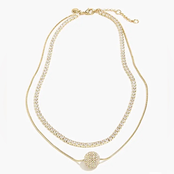 🆕J. Crew Layered Tennis & Pendant Necklace - Picture 6 of 16